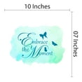 thumbnail image 4 of QUOTES - Vinyl Bedroom Wall Embrace The Moment Lettering Art Decoration Butterflies Design Inspirational Quotes Home Living Room Wall Decal Sticker 10" x 7", 4 of 5