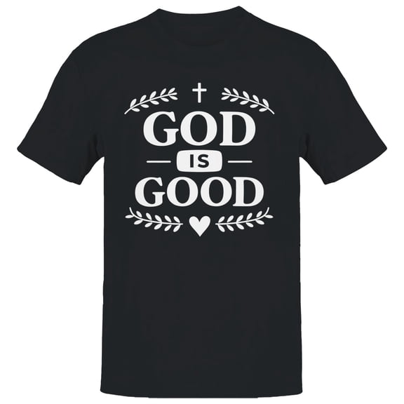 God Is Good Men's Black T-shirt