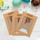 thumbnail image 3 of WORGEOUS Bolsas de papel de regalo portátiles de 10 piezas bolsas de dulces de papel kraft con ventana transparente, 3 of 7