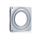 thumbnail image 1 of Placa giratoria cuadrada de 2 piezas, plato giratorio con rodamiento de hierro galvanizado para fábricas de oficina, mesa de cocina, silla, TV (plata), ShuxiuWang 8390614736481, 1 of 1