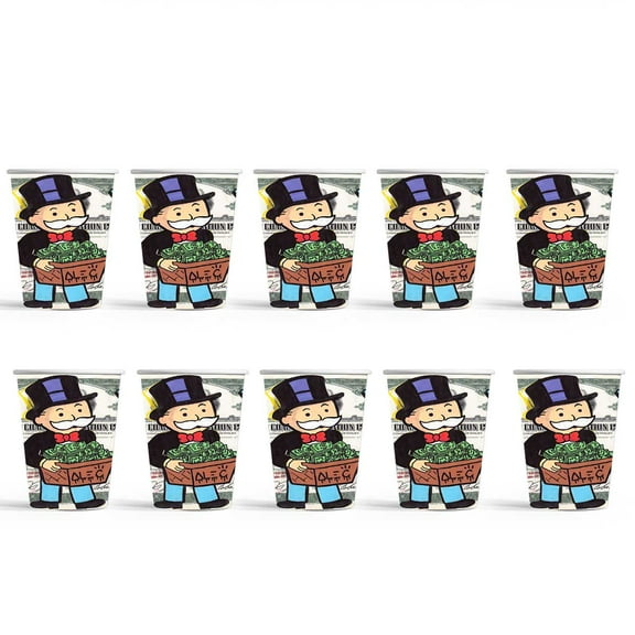 Monopoly Birthday Party Supplies Cups Tableware Disposable Paper Mouthwash Drinking Cups