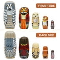 thumbnail image 7 of Benefree Set of 5 Owl Family Nesting Dolls Forest Animals Nesting Dolls Matryoshka Russian Doll Figurines Kids Stacking Dolls for Father's Day Christmas Birthday Owl Lover Home Decoration, 7 of 7