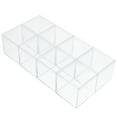 thumbnail image 1 of 8 cajas cuadradas de plástico transparente con tapas., 1 of 6
