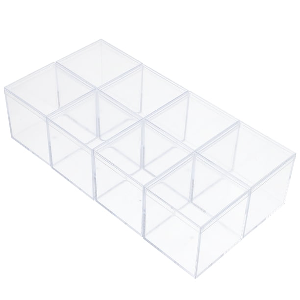 UPGRATOR 8Ud Organizador Cuadrado Transparente De Acrílico Para Joyería Y Cosméticos