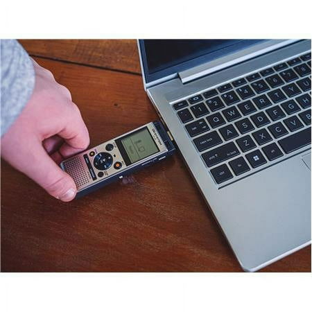 OM System - WS-882 Digital Voice Recorder - Black/Grey