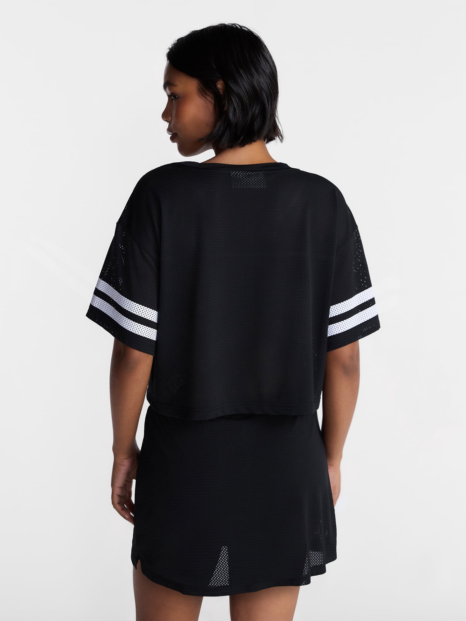 No Boundaries Jersey Top and Skort Set, 2-Piece, Women's XXS-4X