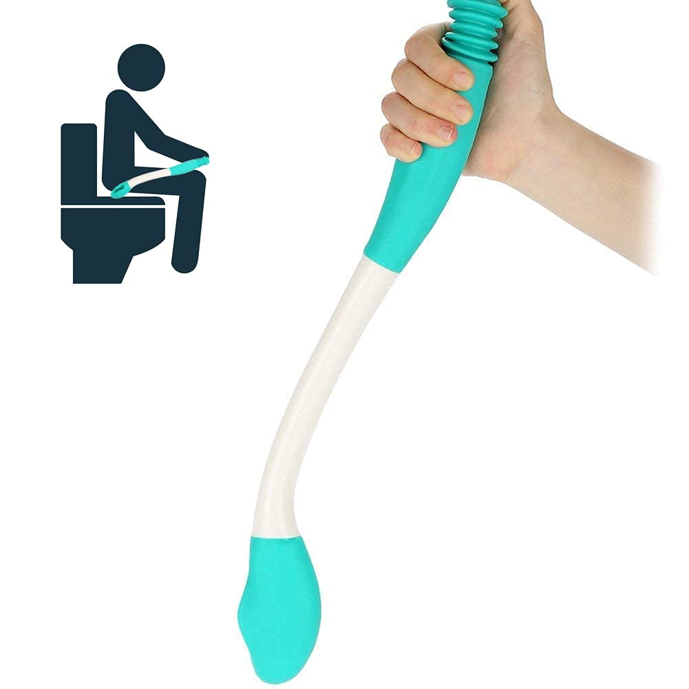 Toilet Aids Tools For Wiping, Long Reach Comfort Wipe, Long Handle Reach Comfort Bottom Wiper
