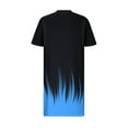thumbnail image 4 of EQWLJWE Robes d'Été pour Femmes 2023 Robe Décontractée Sexy Mode Été Col en V Manches Courtes Ample Imprimée Grande Taille, 4 of 5