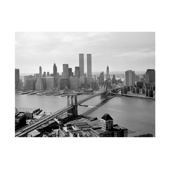 Print Collection 'Brooklyn Bridge and World Trade Center Lower Manhattan' Canvas Art
