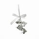 thumbnail image 5 of Adorno de campana navideña, colgante de lazo de campana navideña, decoración navideña decorativa Plata, 5 of 7
