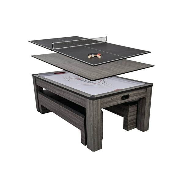 Atomic Northport 3 In 1 Dining Table With Air Powered Hockey And Tennis Com Atomic Northport 3 In 1 Dining Table, How Many Chairs Fit Around A 47 Inch Table Tennis