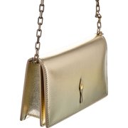 Christian Louboutin Bettina Leather Chain Wallet, Gold