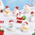 thumbnail image 4 of PENGXIANG 4PCS/Lot Mini Resin Christmas Decoration Santa Claus Snowman Tree DIY Figurines, 4 of 6