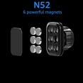 thumbnail image 7 of Blarkrus Black Square Magnet Head Car Phone Holder Accessories Magnet Head Square 17mm Ball Head Magnet Head, 7 of 7