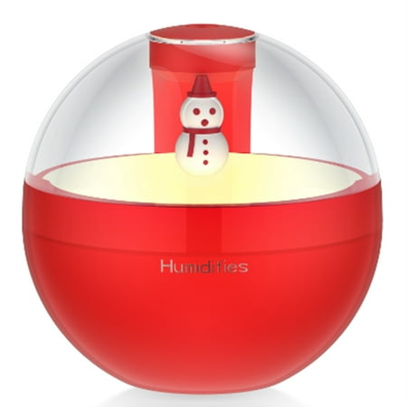 

Humidifier with Night Light Essential Oil Diffuser USB Mist Maker Christmas Gift Home Car Diffuser Red