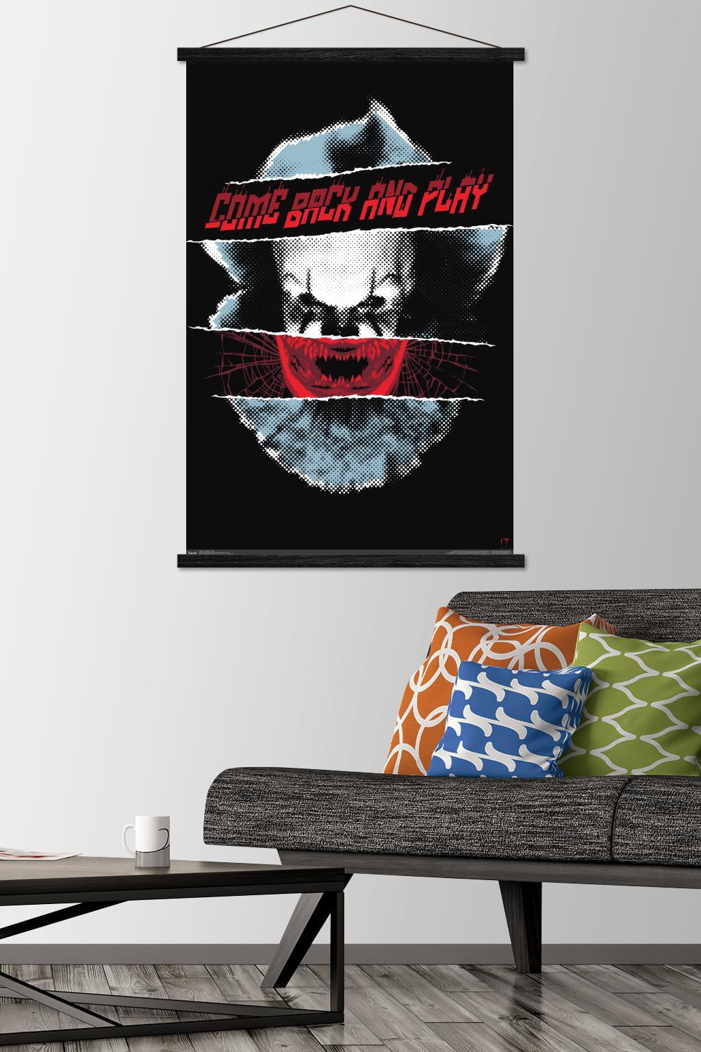 IT: Chapter 2 - Play Wall Poster with Wooden Magnetic Frame, 22.375" x 34"