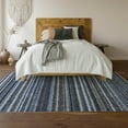 thumbnail image 6 of Addison Rugs Mayfield Washable Transitional Stripes Blue Rectangle Rug, 10' x 14', 6 of 6