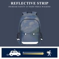thumbnail image 5 of FORMRS Unisex School Backpack 17" Student Travel Bag with Laptop Compartment, Blue Sky and River, 5 of 7