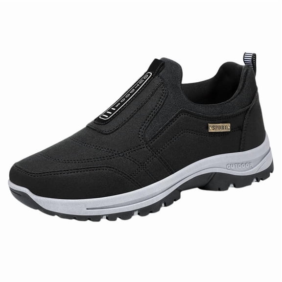 CHICVOMEY Comfort Sneakers for Men Lightweight Slip On Hiking Shoes Non-slip Shock Absorbing Casual Shoes For Daily Wear & Walking