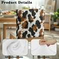 thumbnail image 7 of TSOVTHRID Classic Cow Print Breathable Chair Back Cover Chairs Slipcovers Removable Chair Back Protector Slipcovers for Home Kitchen Dining Room Decoration, Set of 4, 7 of 7