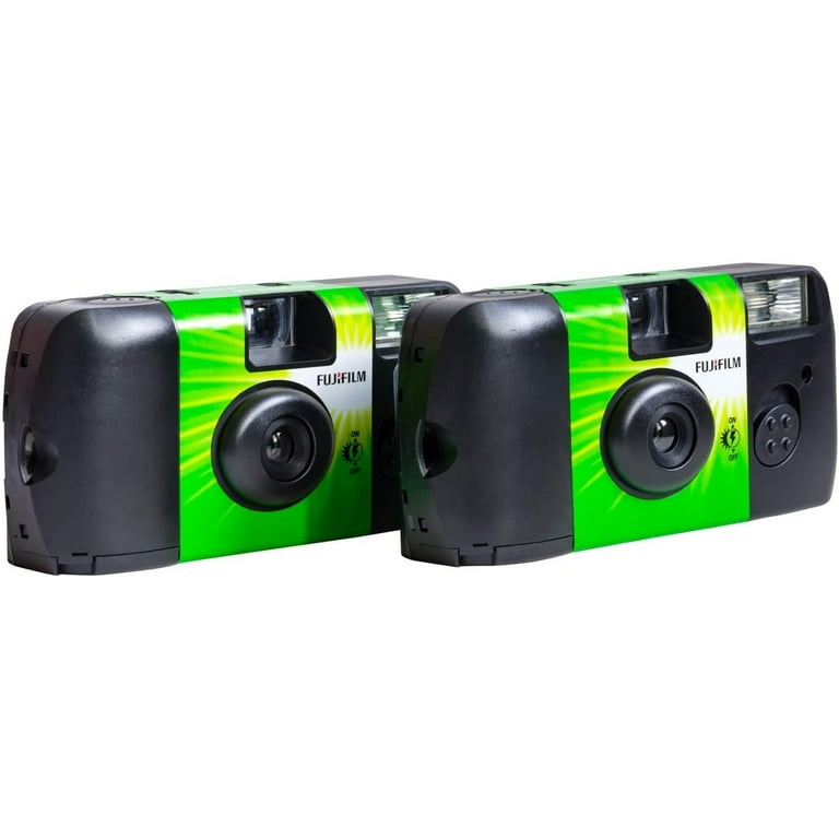 2 Pack Fujifilm Quicksnap Flash 400 Single-Use Camera With Flash