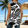 thumbnail image 4 of Camisa Impresa Casual sin Mangas con Cuello en V para el Desgaste de Primavera Y Verano, Tela Transpirable Suave Y Cómoda, Versátil Todos los Días, 4 of 9