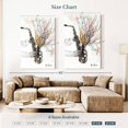 thumbnail image 3 of Elephant Stock The Jazz Saxophone Wall Art - Vertical Canvas Wall Art - Living Room Wall Decor - Music Canvas - Gray And White Decor By Ashvin Harrison - 34" x 51", 3 of 4