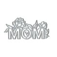 thumbnail image 2 of Troquel metálico Yeyert MOM rosa para elaboración de tarjetas, 2 of 7