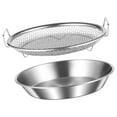 thumbnail image 4 of Rongfmy Panier de Barbecue en Acier Inoxydable pour Aliments Frits Grille de Refroidissement Passoire 22cm, 4 of 9