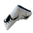 thumbnail image 2 of Cubierta de cabeza de putter de golf Zulema Funda protectora PU Forro de felpa Blanco, 2 of 8