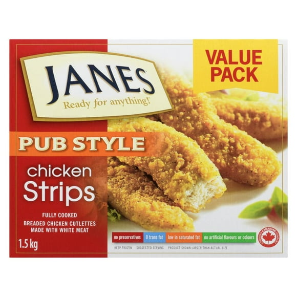 Lanières de poulet style pub Janes format familial Lanières de poulet style pub Janes format familial