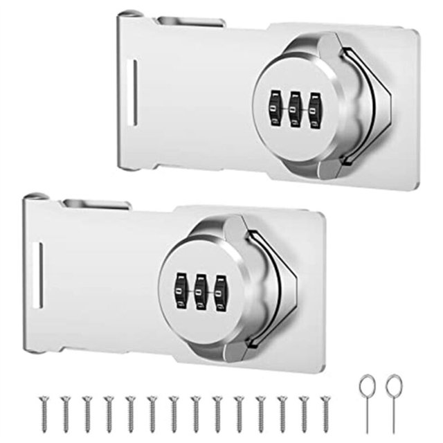 Cabinet Door Lock Anti-Theft Password Lock Clothes Locker Double Door Buckle Push-Pull Belt Lock Card Drawer Lock