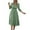 Green, variant on BangWanChi Maxi Dresses for Women Work Dresses for Women Beach Dresses for Women Vacation Women's New Fashion Irregular Collar Button Long Sleeve Dresses