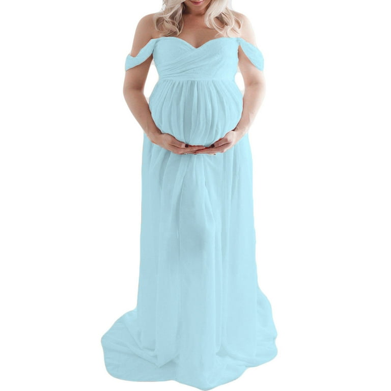 slim fit dress slacks Sexy Thigh-high Slit Lace Maternity Baby Shower Dress  Glamix Maternity