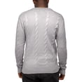 thumbnail image 2 of X RAY JEANS Mens Cable Knit Crewneck Pullover Sweater, Lilac Hint, 3XL, 2 of 6