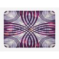 thumbnail image 1 of Art Nouveau Bath Mat, Geometric Groovy Curved Trippy Lines Vintage Artful Pattern, Non-Slip Plush Mat Bathroom Kitchen Laundry Room Decor, 29.5 X 17.5 Inches, Dark Purple Pale Mauve Magenta, Ambesonne, 1 of 2