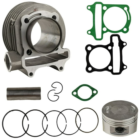 GY6 150cc Cylinder kit Engine Gasket 57.4mm Piston JCL SunL Roketa Moped Scooter