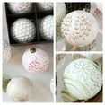 thumbnail image 4 of Vintage Christmas Ornaments for Tree Decorations - Rustic Christmas Ball Ornaments for Indoor Holiday Xmas Decor - 80mm 3.14Inch, Pack of 12, 4 of 8