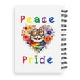 thumbnail image 2 of Peace Love Pride Exotic Shorthair with Rainbow Sunglasses LGBT LGBTQ+ Spiral Bound Journal Cat Lover Kitten Owner Gifts 5x7in Spiral Notebook - 01004, 2 of 5