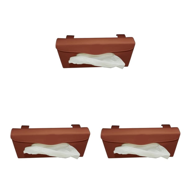 Bearachild Caja de almacenamiento de pañuelos para parasol de coche, organizador de caja Interior, bolsa de servilleta impermeable, ligera, Type1 NO1