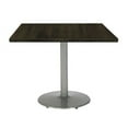 thumbnail image 3 of KFI Studios Urban Loft 3.5' Square Dining Table, Espresso, Silver Base, 3 of 4