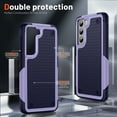 thumbnail image 5 of ELEHOLD for Samsung Galaxy S21 Ultra 5G 2021 Fit Case, Military-Grade Dual Layer Raised Frame Screen & Camera Lens Protective Armor Hybrid PC+TPU Anti-Drop Shockproof Slim Rugged Case,Lightpurple, 5 of 8