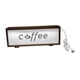 thumbnail image 3 of Marco de letrero de café con decoración de la estación de café ligera Lámpara de escritorio de marco de luz de madera creativa para el dormitorio de Marrón, 3 of 8