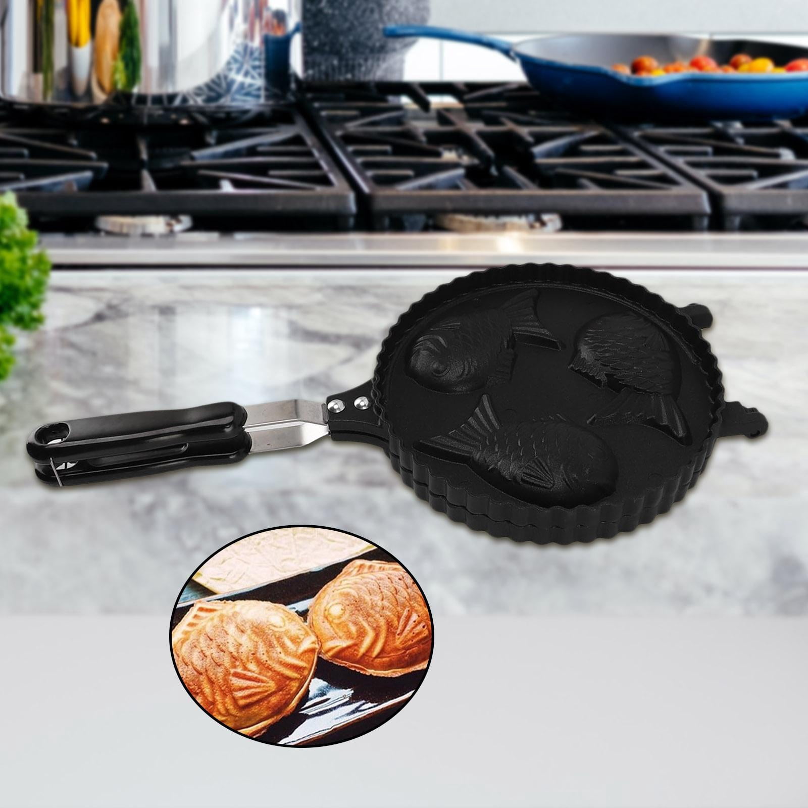Nishiyuenyi Pancake Maker Waffle Cake Maker Baking Double Pan Non-Stick for Tea Shop Kitchen