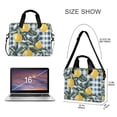 thumbnail image 3 of FORMRS 16" Laptop Bag Carrying Sleeve Case with Handle Travel Shoulder Briefcase, Retro Beige Lemon, 3 of 8