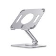thumbnail image 1 of Foldable Tablet Holder Multi-angle Height Adjustable Accessories Table Multi Angle Aluminum alloy Stand Mount Home Desktop Hand Free Laptop Bracket Gifts Silver, 1 of 9