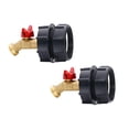 thumbnail image 1 of Adaptateur de Fourre-Tout 2 Pcs, Adaptateur de Fourre-Tout vers Boyau d'Arrosage avec Filetage Fin, Raccord Rapide de Boyau en Laiton, Adaptateur de Réservoir Portable, 1 of 5