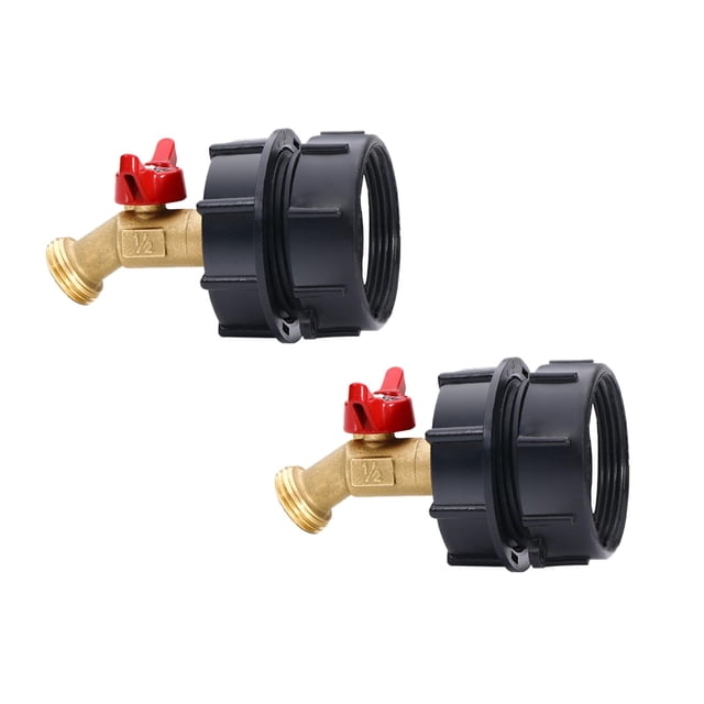 Adaptateur de Fourre-Tout 2 Pcs, Adaptateur de Fourre-Tout vers Boyau d'Arrosage avec Filetage Fin, Raccord Rapide de Boyau en Laiton, Adaptateur de Réservoir Portable