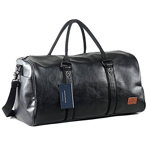 SID & VAIN Sac de Voyage Harper Cuir véritable |fourre-Tout Besace Week-End 53 cm Grand Marron |Sac Sport Bagages Cabine à Main Fait à la Main