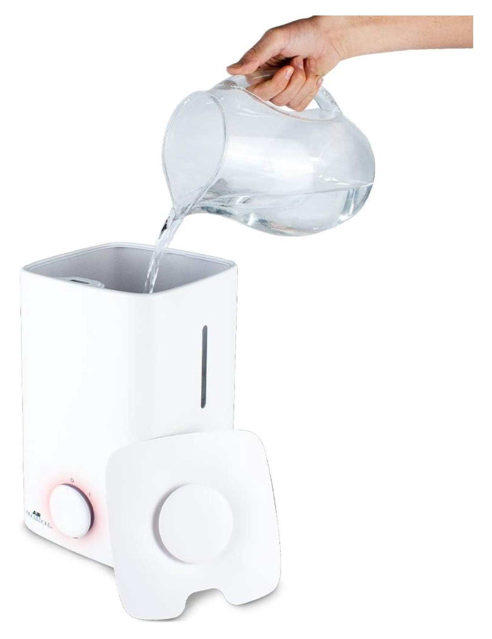 Humidifiers for Bedroom Convenient Oversized 4.5L Runs for 70 Hours for Large Room up to 400 Sq Ft Top Fill Cool Mist Humidifier Ideal for Baby Room and Plants MH-419, White, 1.2